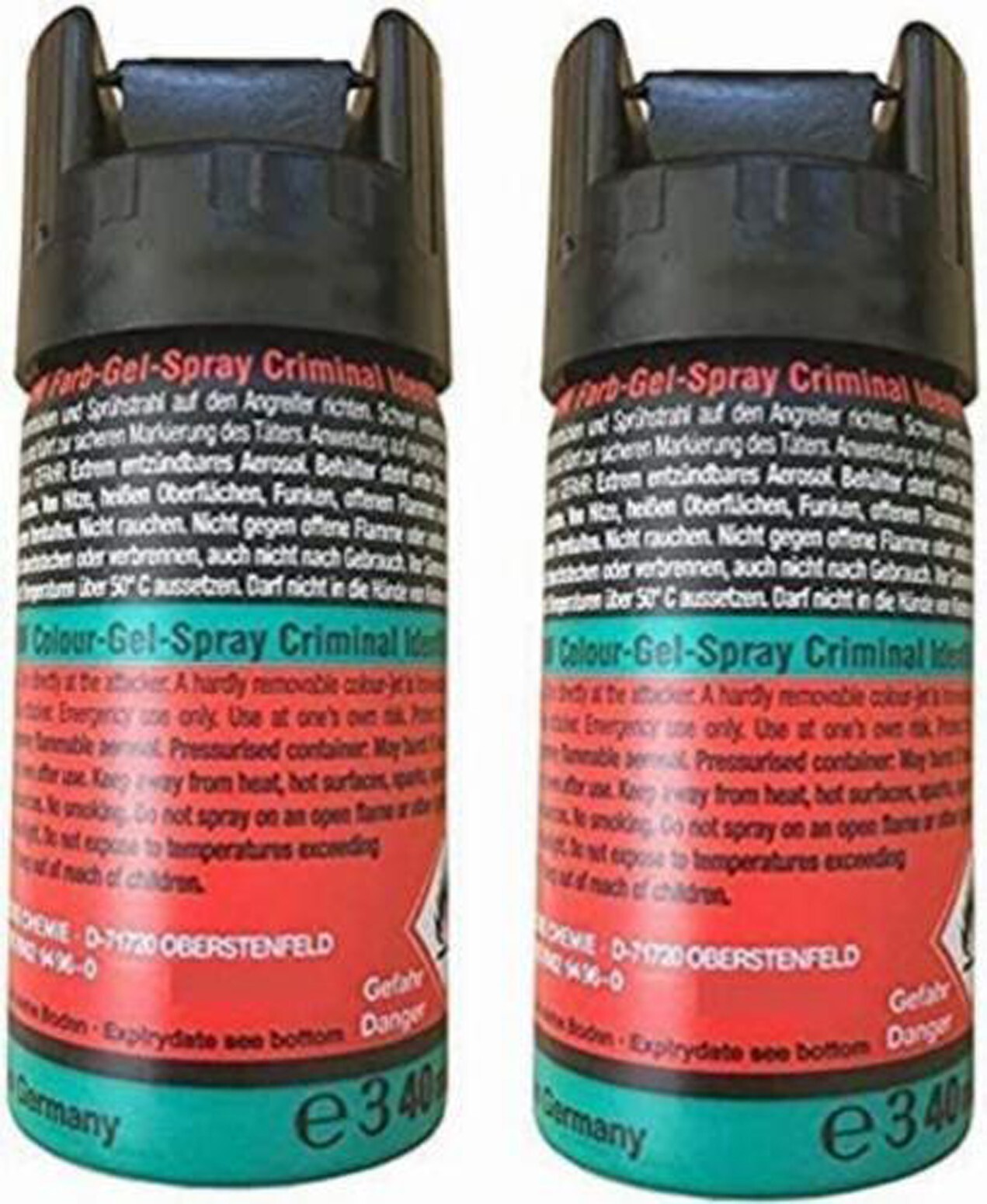 2 x Self Defence Spray UK Legal Alternative To Pepper Spray Criminal