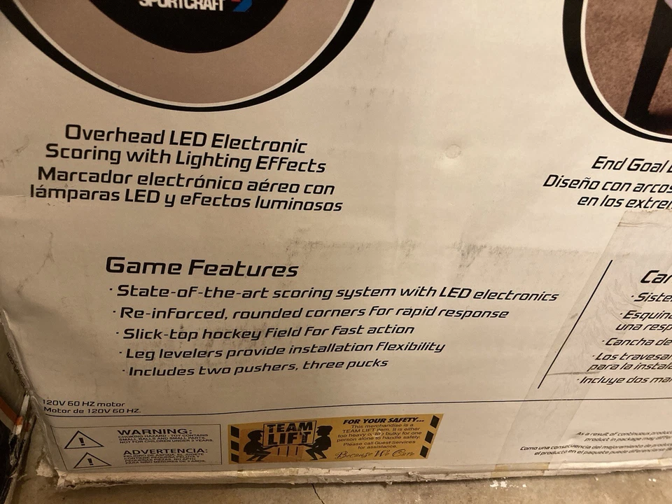 Vintage Sport craft Deep Freeze Air Powered turbo Hockey Table UNUSED - Image 4 of 4