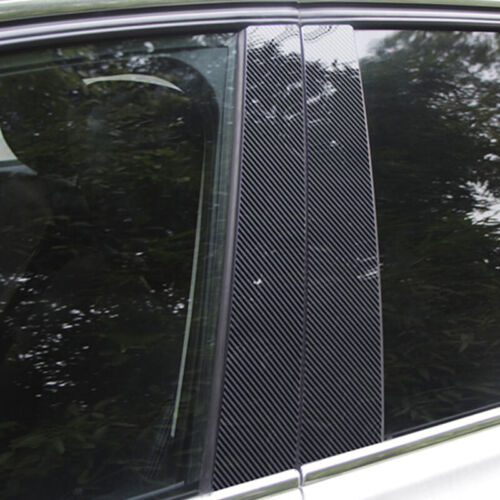 4pcs Carbon Fiber Window Pillar Posts Fit For Mitsubishi L200 / Triton 2005-2014 - Picture 3 of 17