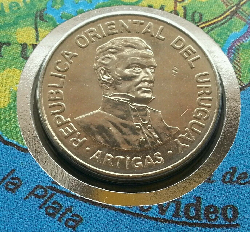 [SJ] Uruguay General José Gervasio Artigas 1980 FDC (banknote coin cover) 3 in1  - Image 4 of 4