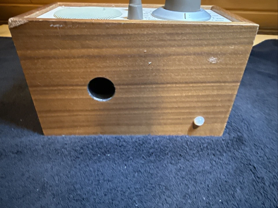 TIVOLI MODEL ONE AM/FM RADIO WALNUT /BEIGE Good Condition. Is Missing 3 Legs. - Image 2 of 4