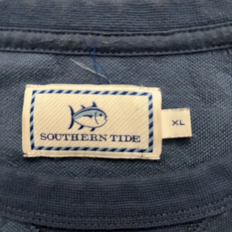 Sudadera Pullover Southern Tide XL Para Hombre Azul Camuflaje Manga Larga Cuello Redondo Foto 3 de 4