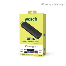 onn. Google TV Full HD Streaming Device (New, 2023) Full HD resolution