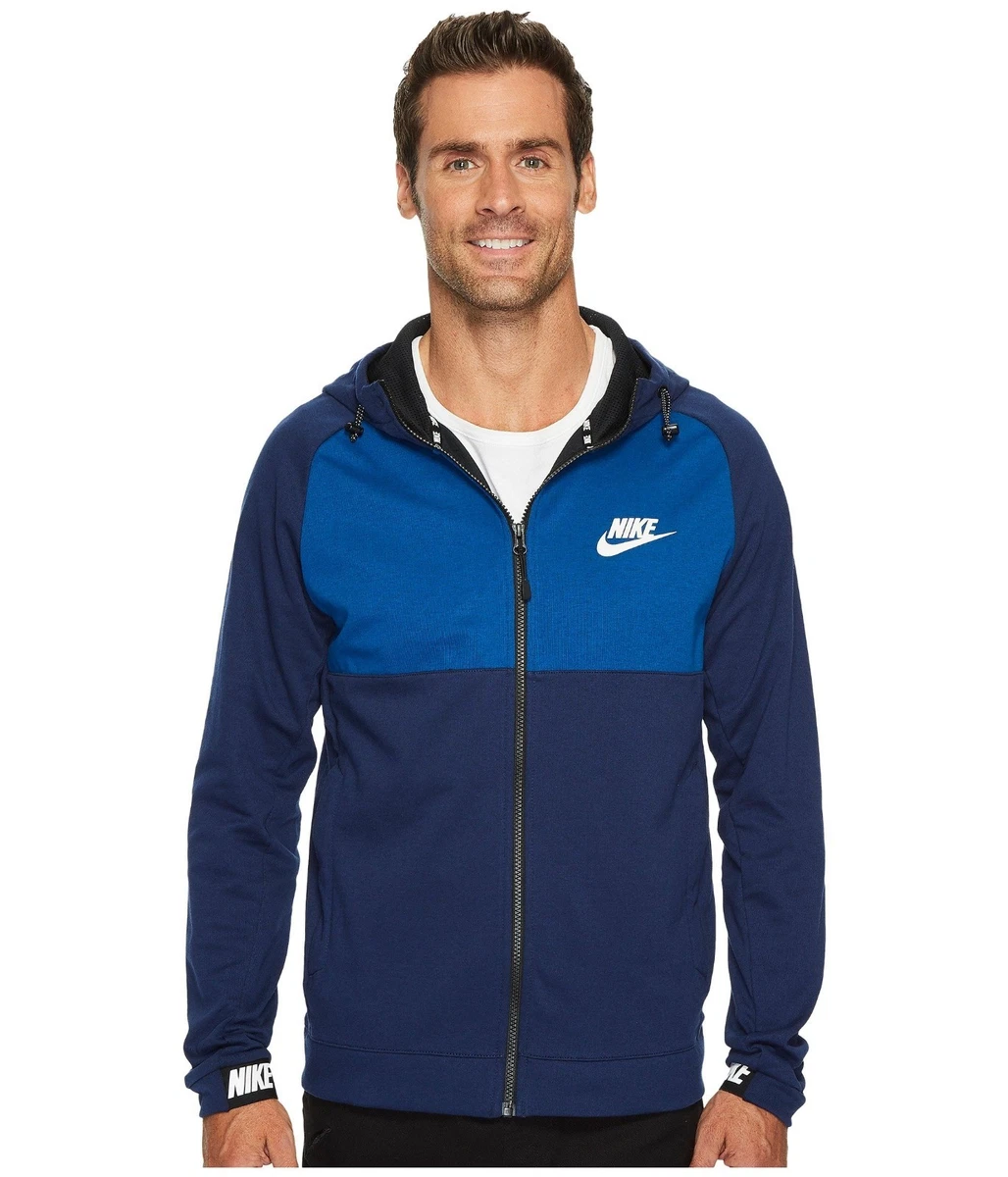 Missionaris Bende Betasten NIKE NEW ADVANCE 15 FULL ZIP TRAINING HOODIE BLUE 861742-429 MEN&#039;S  SIZE XL | eBay