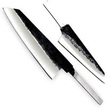 WHITE DEER 1095 Forged Steel Blank Santoku Tanto Chef Knife Japanese Cutlery Ext