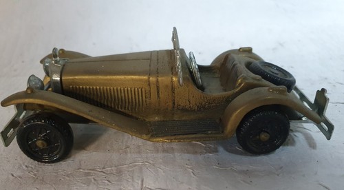 Voiture Mercedes-Benz SSK-1928 en bronze 1/43 jouet ancien de marque FAL - Photo 4/12