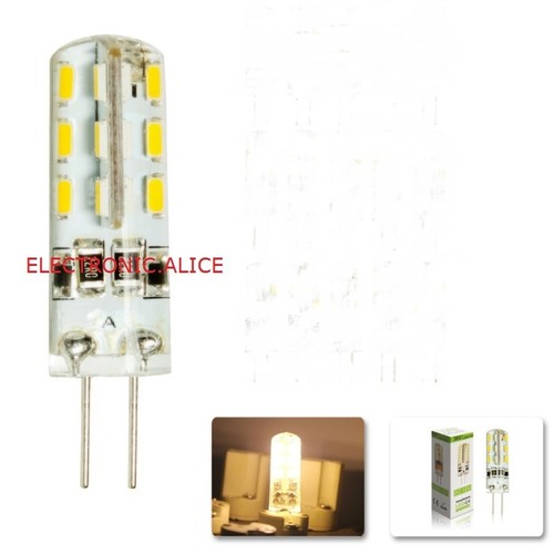 1pcs X G4 2W 2 watt 24LED SMD 3014 LED white Red Green Blue Light Bulb DC 12V - Picture 2 of 6