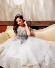 Long Puffy Princess Wedding Dress