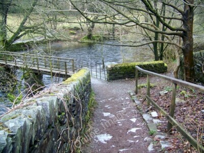 Photo 6x4 Footpath near Rydal Ambleside The footpath leads walkers toward c2010