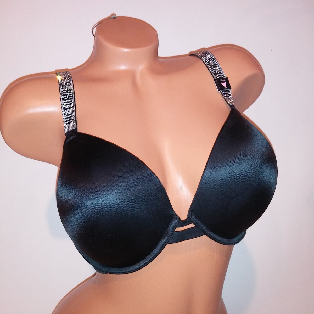新品 Victoria’s Secret Push-Up Bra 36DDD Victoria Secret Bra 36DDD Push Up Shine Strap Black Very Sexy