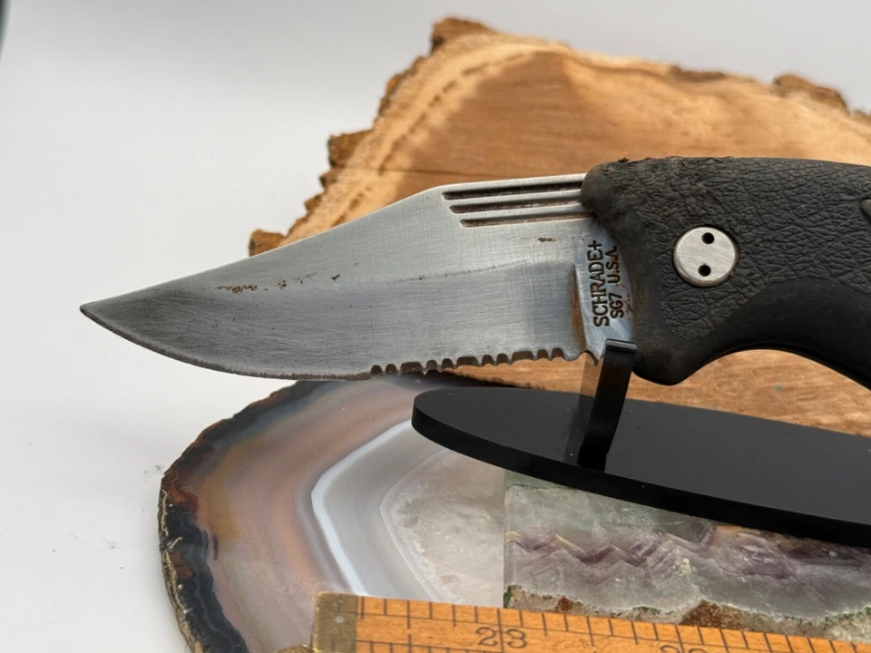 Винтажный Schrade США SG7 большой одно лезвие складной замок--655.25 - Изображение 4 из 4