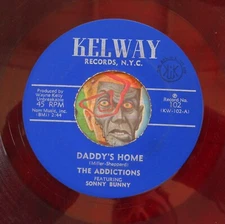 HEAR Addictions 45 Daddy's Home / When We Get Married doo wop R&B M- repro