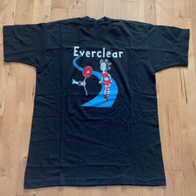 Late 90s Early 2000s Everclear Dr Seuss Style Band T-Shirt