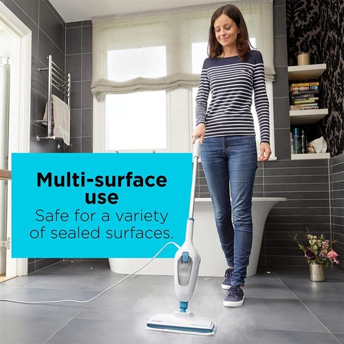 BLACK DECKER Classic Steam Mop Quick Heat Microfiber Pad 12FT Cord White - Picture 4 of 6