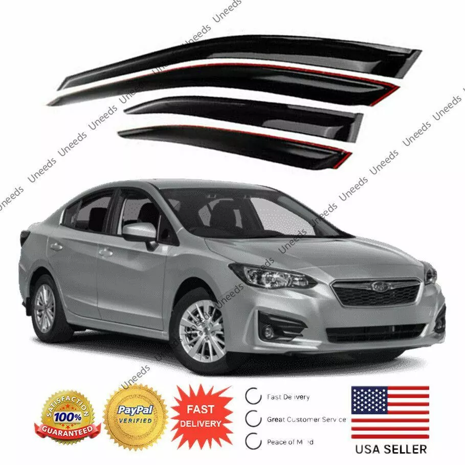 Fit 2018 22 SUBARU Impreza Sedan OE JDM STYLE WINDOW VISOR VENT