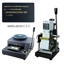 Emboss Number Machine Letters Numbers Embossing Coder Hot Stamping Machine New