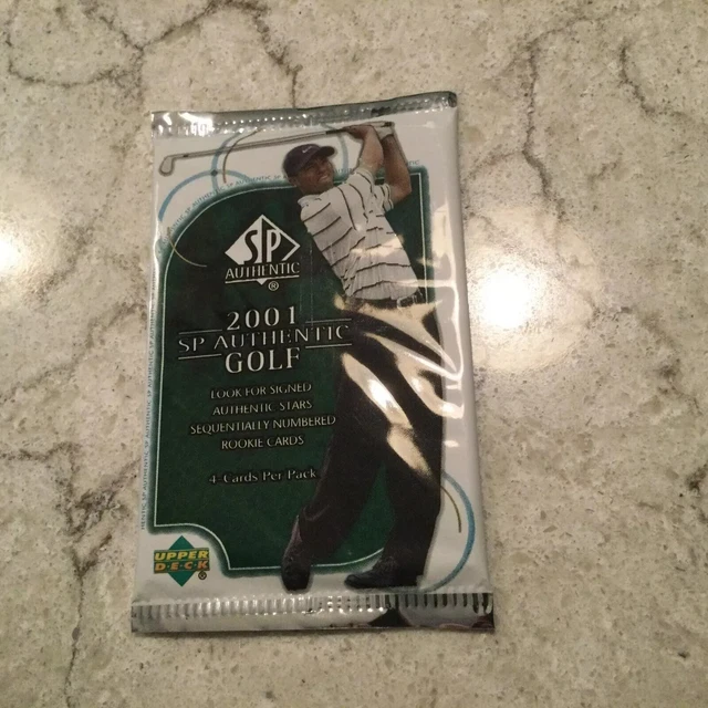 TIGER RC HUNT 2001 Upper Deck SP AUTHENTIC Golf Sealed Pack