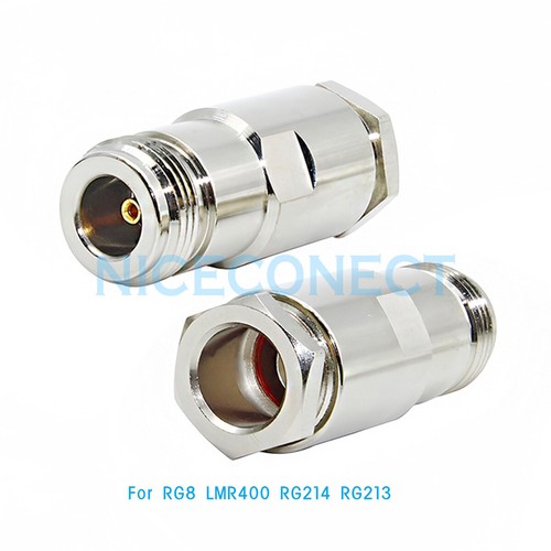 1x Conector de abrazadera hembra macho N para cable RG58 RG142 LMR240 RG8X RG5 RG8 LMR400 - Imagen 14 de 27