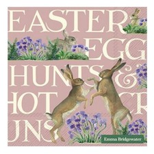 Emma Bridgewater Easter Hares Rose IHR Paper Table Napkins 33 cm square 3 ply