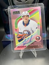 Arnaud Durandeau 2023-24 O-Pee-Chee Platinum Retro Red Rainbow Auto #R-78