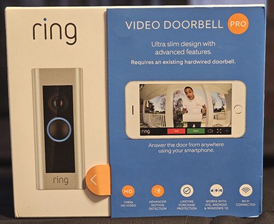 Ring Wired Doorbell Plus ( Video Doorbell) Pro w/Adustable Angle Mount