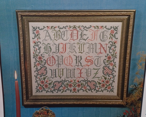 Pat Rogers Counted Collection Cross Stitch AN ENGLISH ALPHABET Pattern - 16x13.5 - Picture 3 of 3
