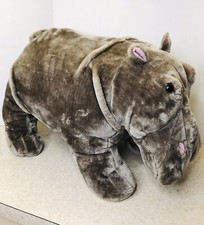 Melissa and Doug Jumbo 27  X 12  Hippopotamus Plush Good Preowned Condition 