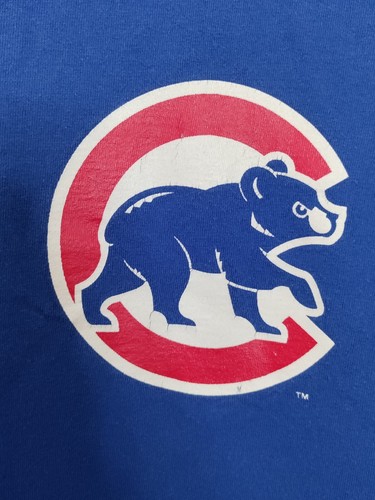 Vintage Chicago Cubs blaues T-Shirt majestätisch 100 % Baumwolle Größe L Made in USA #67 - Bild 3 von 5