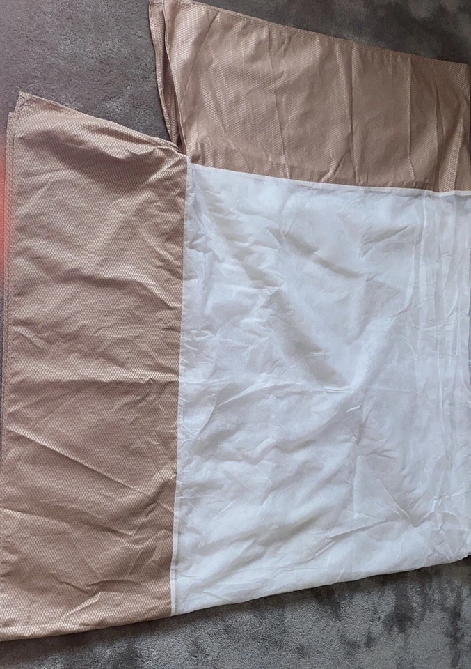 "FALDA CAMA DOBLE/KING SATÉN PATRÓN DIAMANTE BEIGE GRANERO CERÁMICA ESQUINA DIVIDIDA 14""" Foto 4 de 4