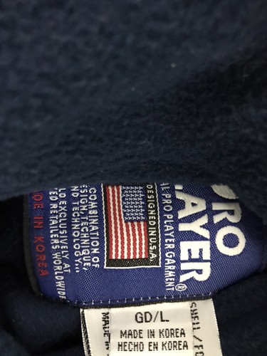 Vintage Dolphins Pro Player Reversible Sweater Jacket Coat Green Blue Fleece L - Picture 7 of 8