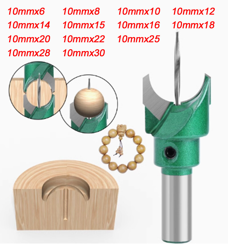 Wooden Bead Making Drill Bit Set Cutter Kit Milling Buddha Beads