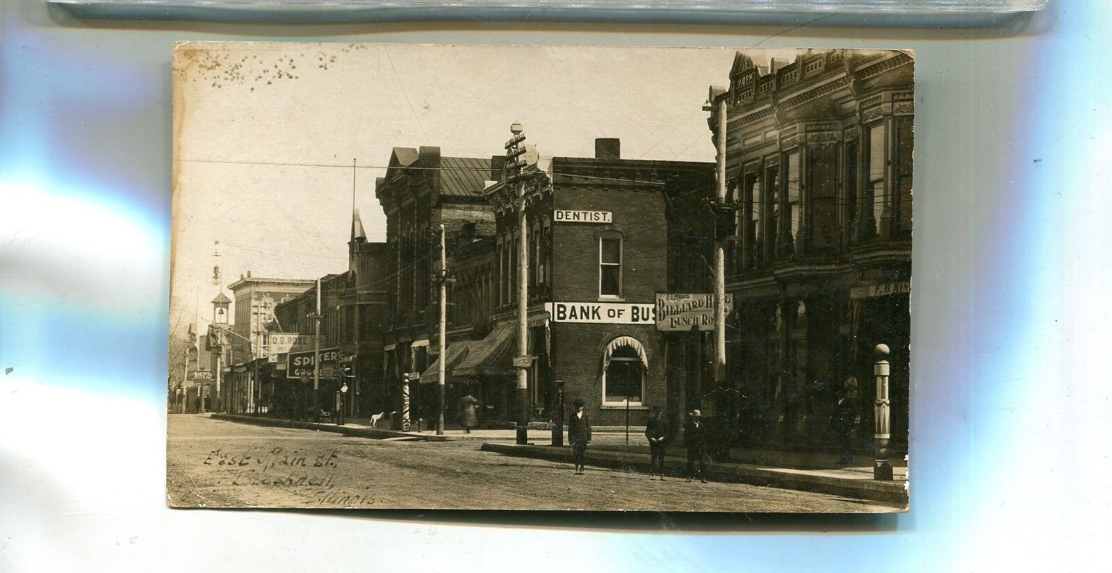 BUSHNELL ILLINOIS BANK MAIN STREET REAL PHOTO POSTCARD 4511R | eBay