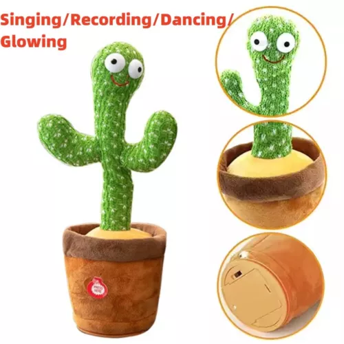 Singender tanzender Kaktus Plüschtier Record& Repeat/sprechend Soft Talking