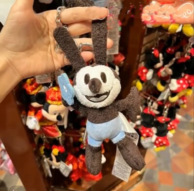 Disney 100 authentic 2023 Oswald lucky rabbit Small Plush keychain