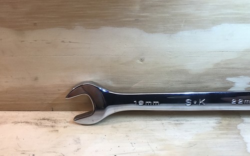 SK 19mm X 22mm #86519 OPEN END WRENCH FREE SHIPPING USA MADE NEW. - Picture 5 of 7
