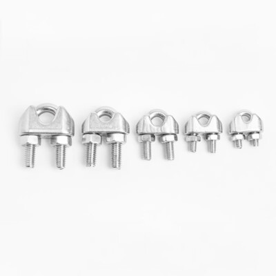 U-Clamp Wire Rope Clamp U-Bolts Stainless Steel 304 Grips Clamp Cable M2 - M30