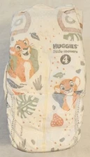Size 4 Huggies Little Movers Sample 10 Disposable Diapers Disney Lion King New