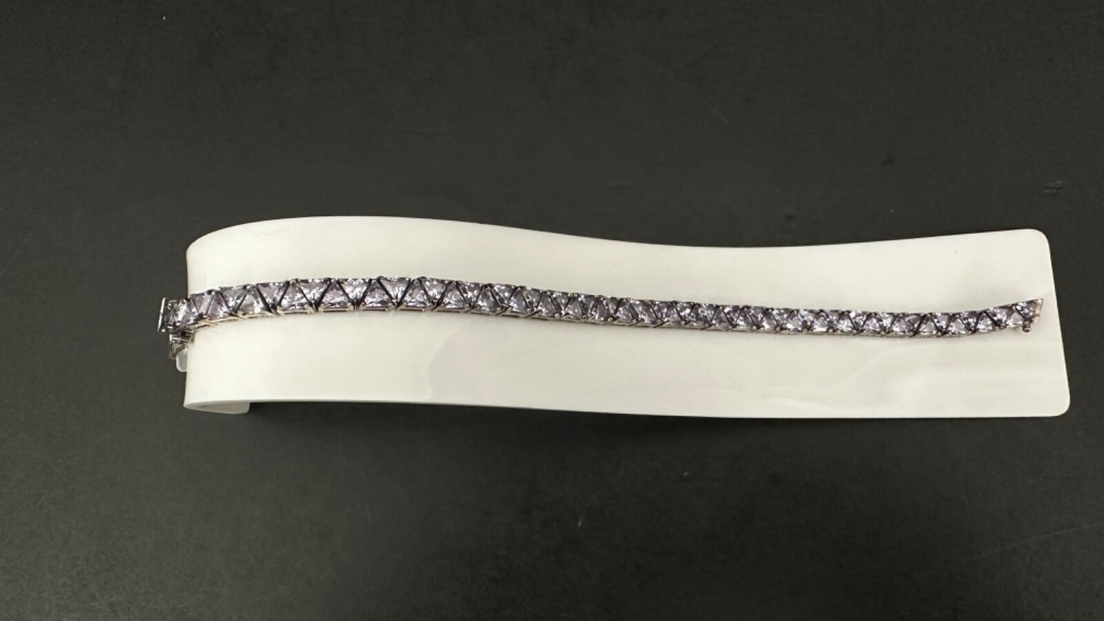 3 Multi Color, Solid Sterling Silver Line Style, … - image 6