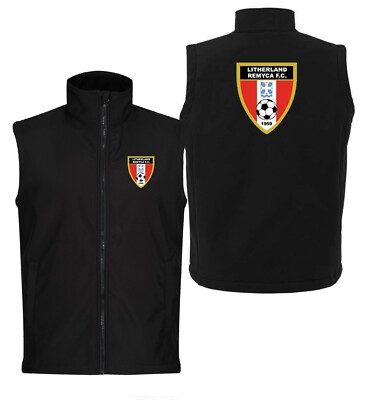 Personalisierte bedruckte Softshellweste individuelles Logo Arbeitskleidung Druck schwarz XS-XXL