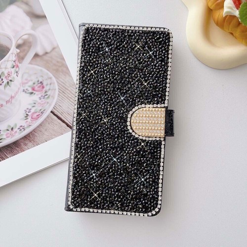 Flip Bling Glitter Wallet Phone Case For Samsung S24 S23 S22 S21 S20 S10 Note 20 - 第 11/20 張圖片