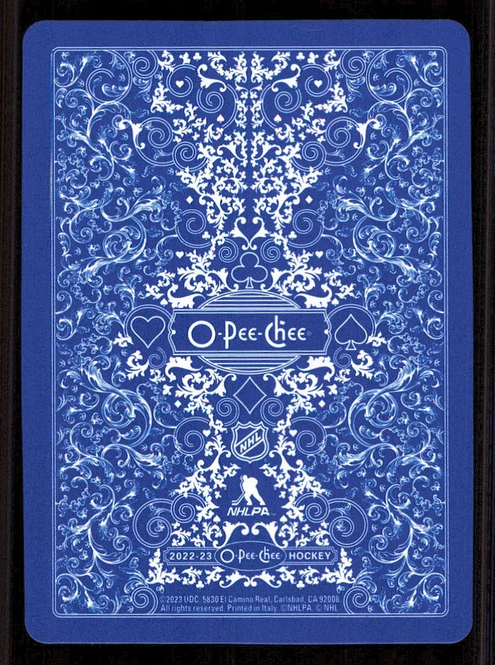 2022-23 O-Pee-Chee Playing Cards #10SPADES Trevor Zegras - Image 2 of 2