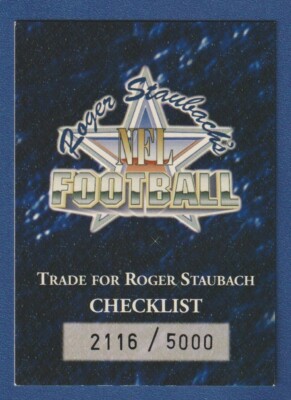 CHECKLIST 1994 Ted Williams Trade for ROGER STAUBACH #TR9 Cowboys #/5000 READ*