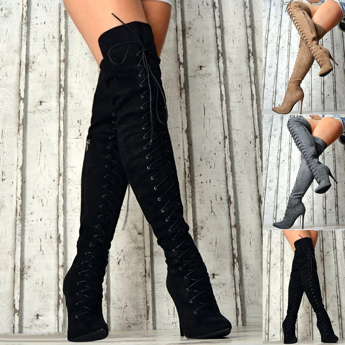 Size 11 Boots for Women Women s Foreign Trade Sexy Slim Heel Super High Heel