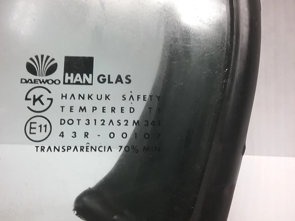 1999 - 2002 Daewoo Leganza левая задняя дверь четверть маленькое стеклянное окно 43R-00107 - Изображение 2 из 3