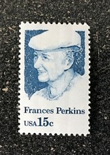 1980USA #1821 15c Frances Perkins  Mint NH