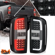 For 15-22 Chevy Colorado 3D LED Black Housing Clear Lens Tail Lights Brake Lamps