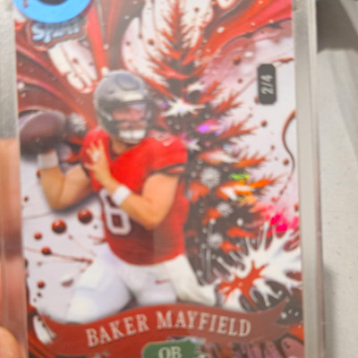 Wild Card Splat - Baker Mayfield #2/4 (SP, Serial Numbered) Buccaneers