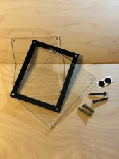 Top Loader UV Resist Magnetic Display Case W/ Wall Mounts Football Trading Card