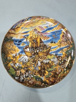 Franklin Mint Bill Bell Noah's Ark Limited Edition Porcelain Collector Plate  91