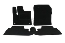 Fußmattensatz anthrazit 3-teilig Druckbefestigung für Citroen Berlingo 